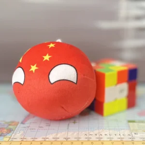 Chinaball, China Countryball Plushie, 4 inch