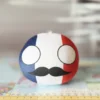01-France-4inch-2 Franceball, France Countryball Plushie, 4 inch