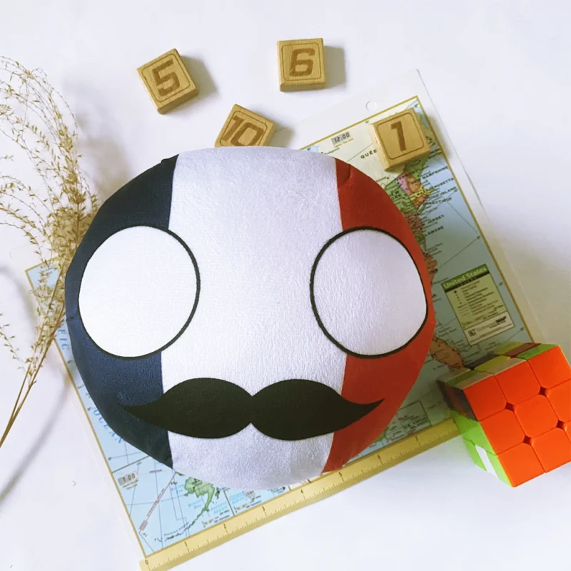 01-France-8inch-1 Franceball, France Countryball Plushie, 8 inch