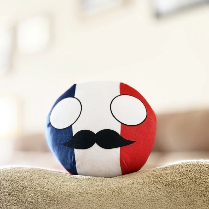 01-France-8inch-2 Franceball, France Countryball Plushie, 8 inch