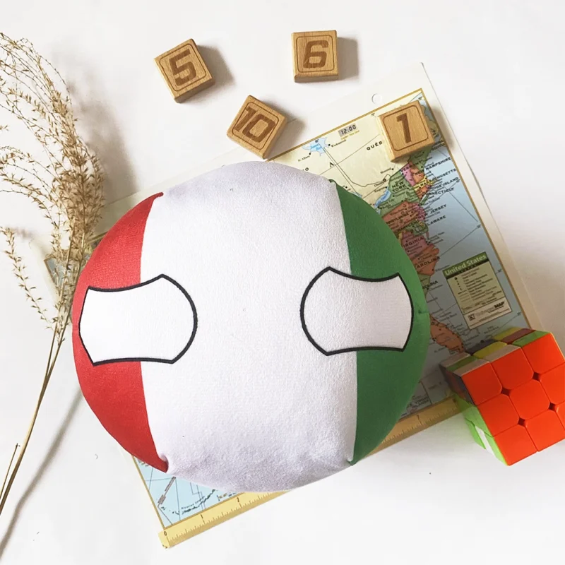 Italyball, Italy Countryball Plushie, 8 inch