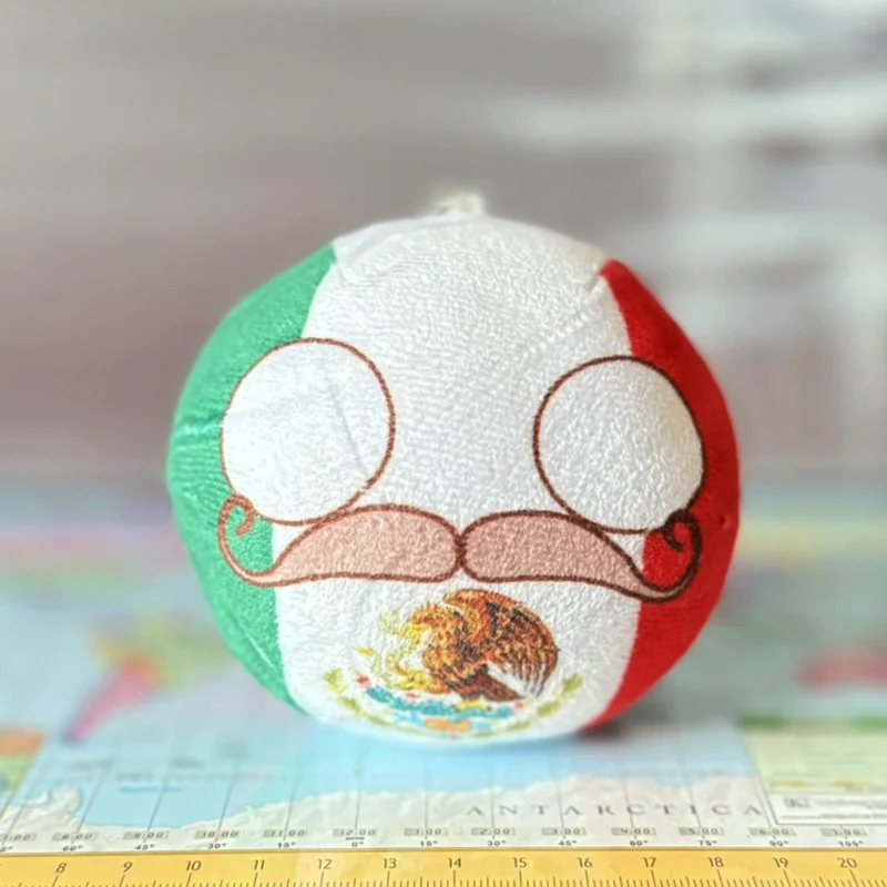 01-Mexico-4inch-2 Mexicoball, Mexico Countryball Plushie, 4 inch