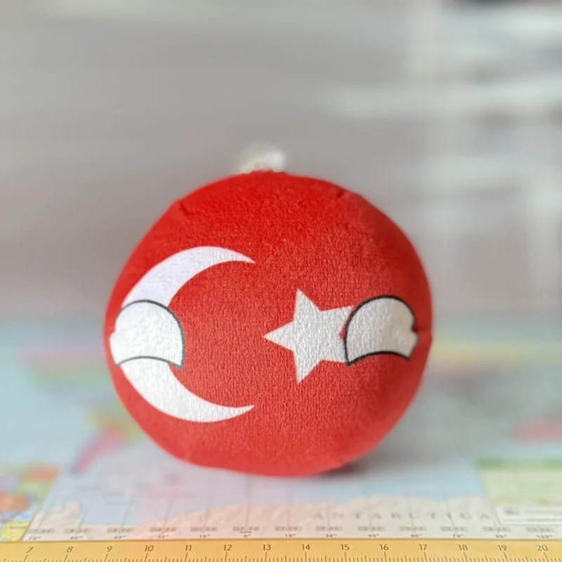01-Turkey-4inch-2 Turkeyball, Turkey Countryball Plushie, 4 inch