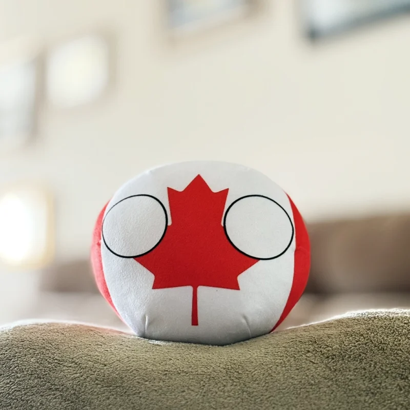 02-Canada-8inch-2 Canadaball, Canada Countryball Plushie, 8 inch
