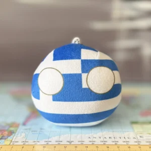 Greeceball, Greece Countryball Plushie, 4 inch