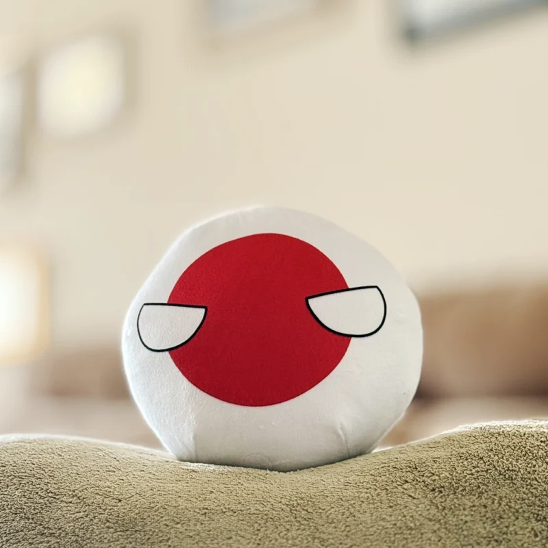 Japanball, Japan Countryball Plushie, 8 inch