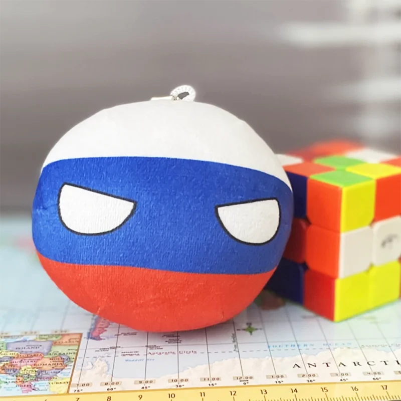 Russiaball, Russia Countryball Plushie, 4 inch