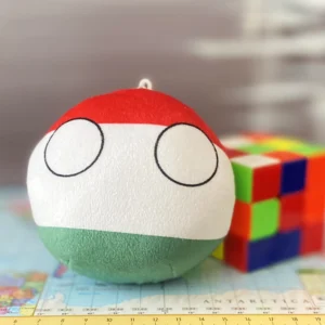 Hungaryball, Hungary Countryball Plushie, 4 inch