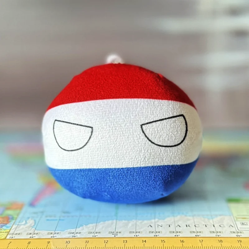 03-Netherlands-4inch-2 Netherlandsball, Netherlands Countryball Plushie, 4 inch