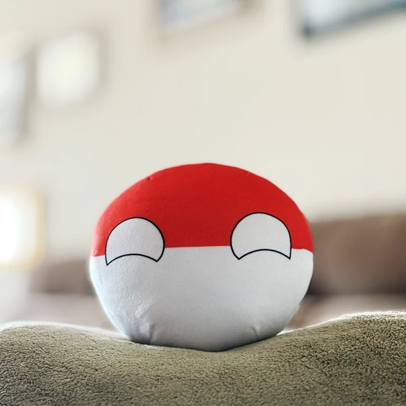 03-Poland-8inch-2 Polandball, Poland Countryball Plushie, 8 inch