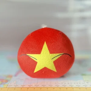 Vietnamball, Vietnam Countryball Plushie, 4 inch