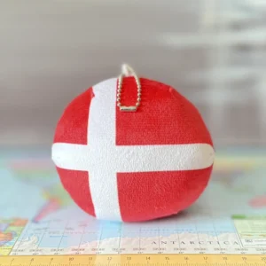 Denmarkball, Denmark Countryball Plushie, 4 inch