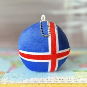 Icelandball, Iceland Countryball Plushie, 4 inch