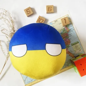 Ukraineball, Ukraine Countryball Plushie, 8 inch