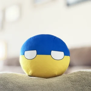 Ukraineball, Ukraine Countryball Plushie, 8 inch
