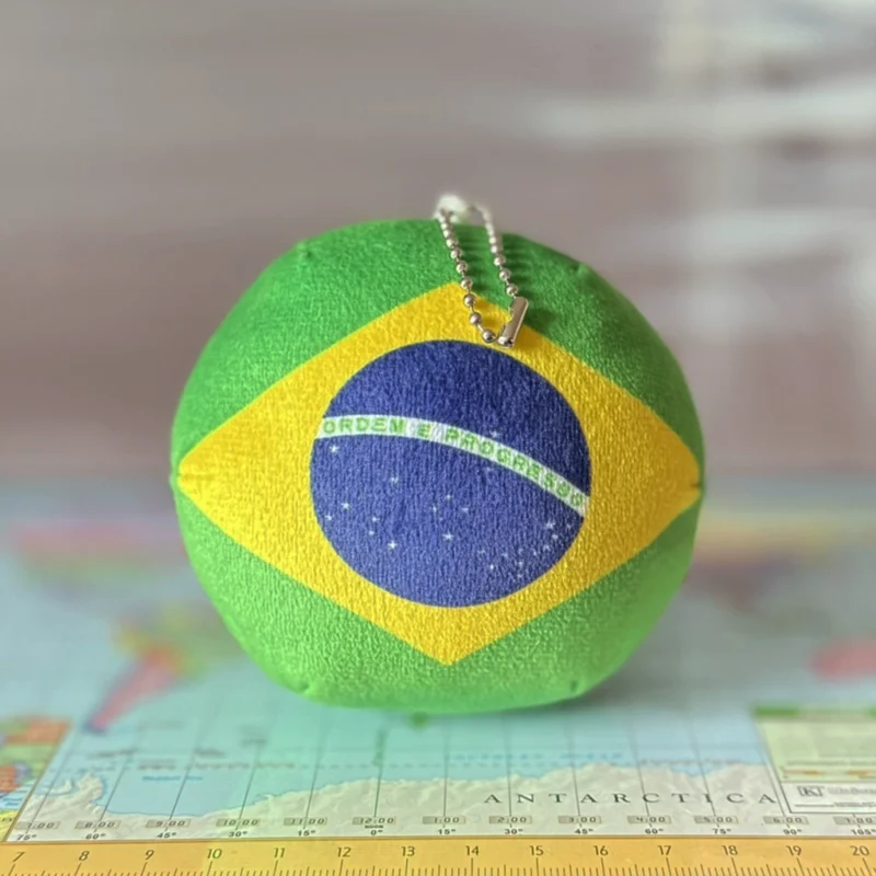 06-Brazil-4inch-3 Brazilball, Brazil Countryball Plushie, 4 inch