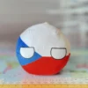 07-Czech_Republic-4inch-2 Czech Republicball, Czech Republic Countryball Plushie, 4 inch