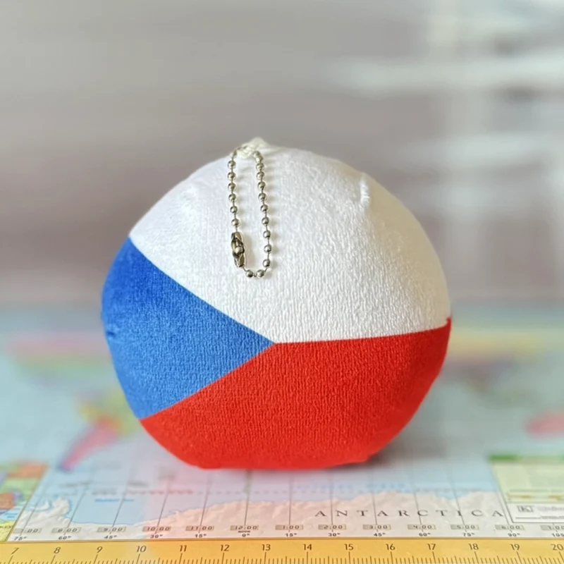 Czech Republicball, Czech Republic Countryball Plushie, 4 inch