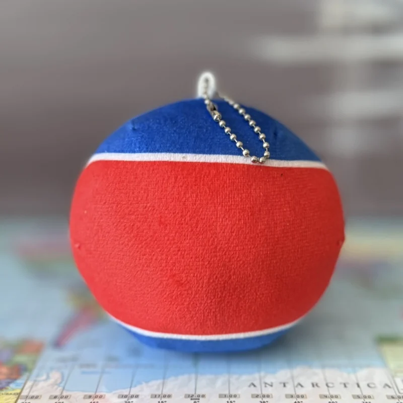North Koreaball, North Korea Countryball Plushie, 4 inch