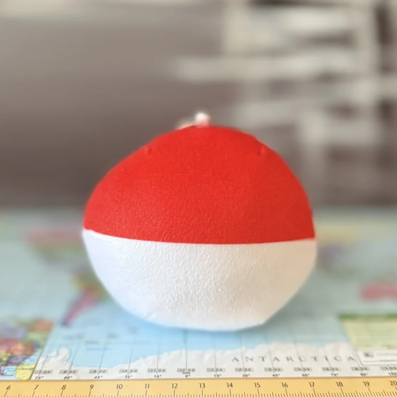 Indonesiaball, Indonesia Countryball Plushie, 4 inch