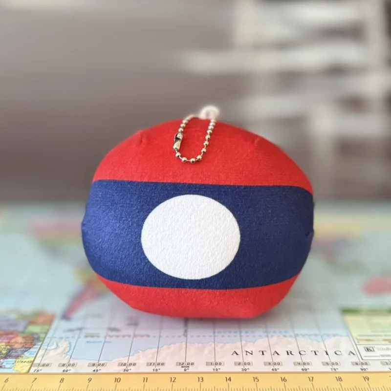08-Laos-4inch-3 Laosball, Laos Countryball Plushie, 4 inch