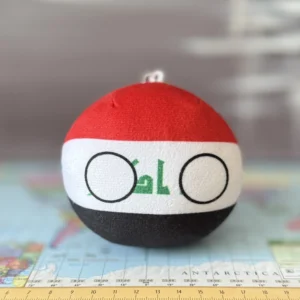 Iraqball, Iraq Countryball Plushie, 4 inch