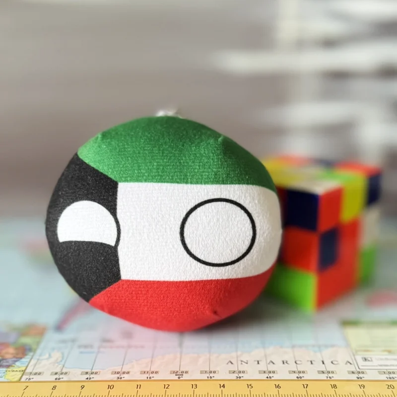 Kuwaitball, Kuwait Countryball Plushie, 4 inch
