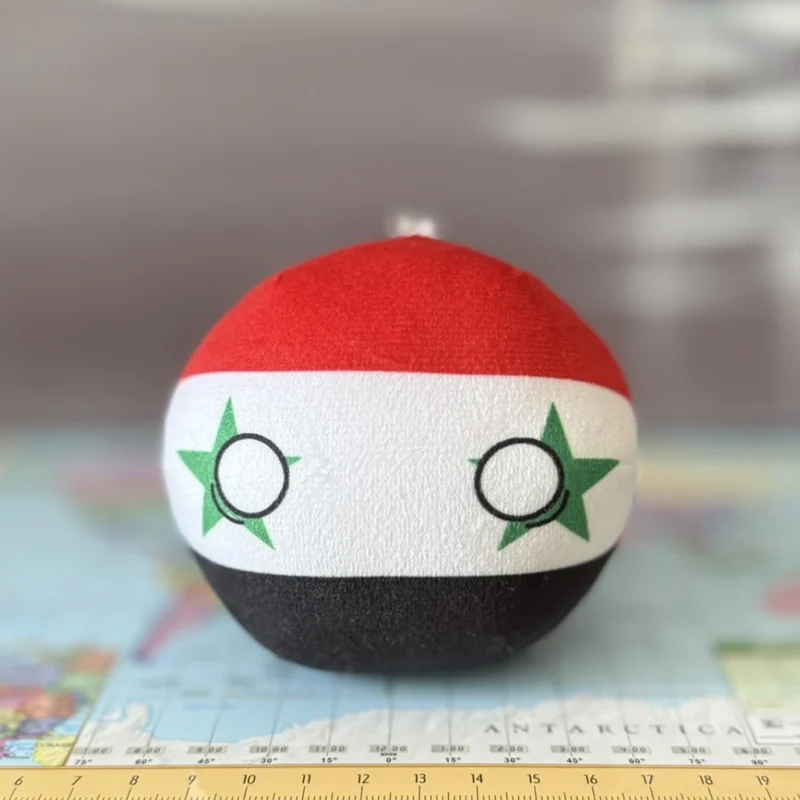 Syriaball, Syria Countryball Plushie, 4 inch