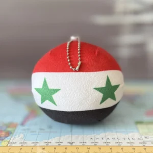 Syriaball, Syria Countryball Plushie, 4 inch