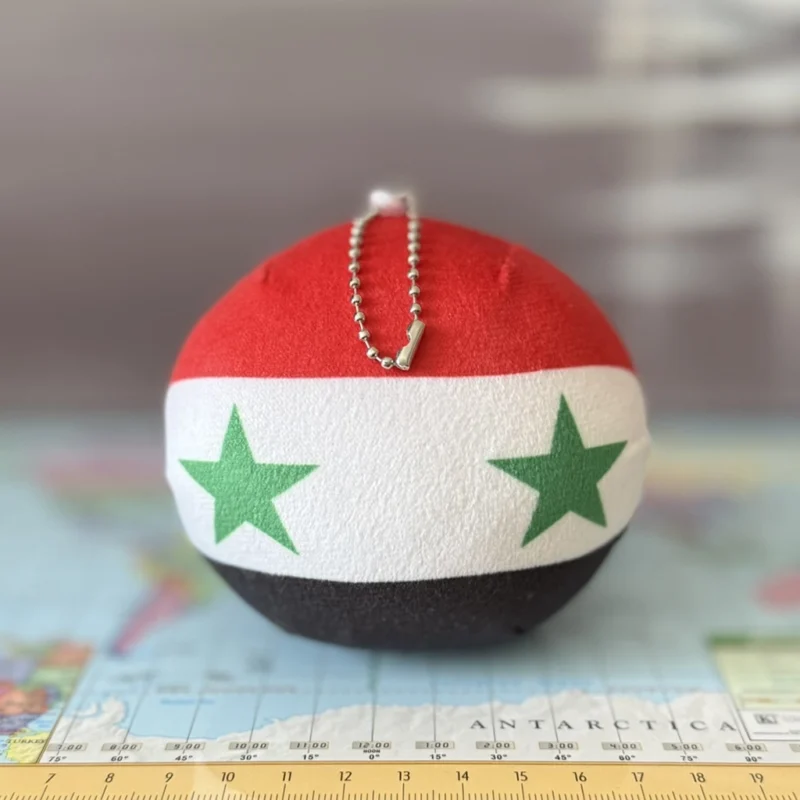 Syriaball, Syria Countryball Plushie, 4 inch