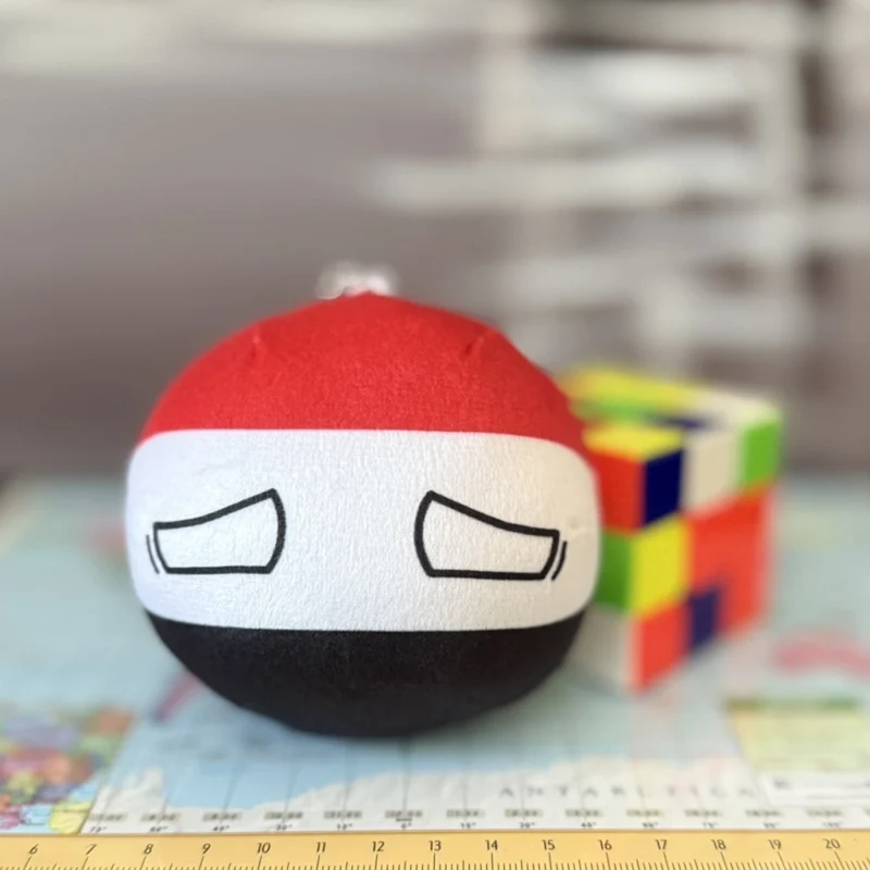 Yemenball, Yemen Countryball Plushie, 4 inch