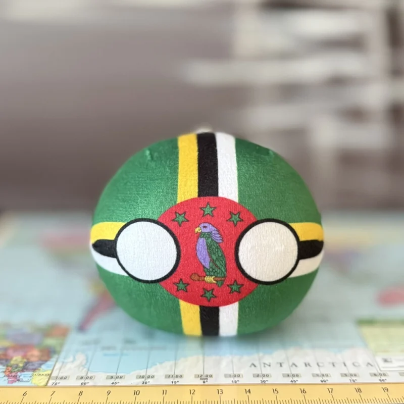Dominicaball, Dominica Countryball Plushie, 4 inch