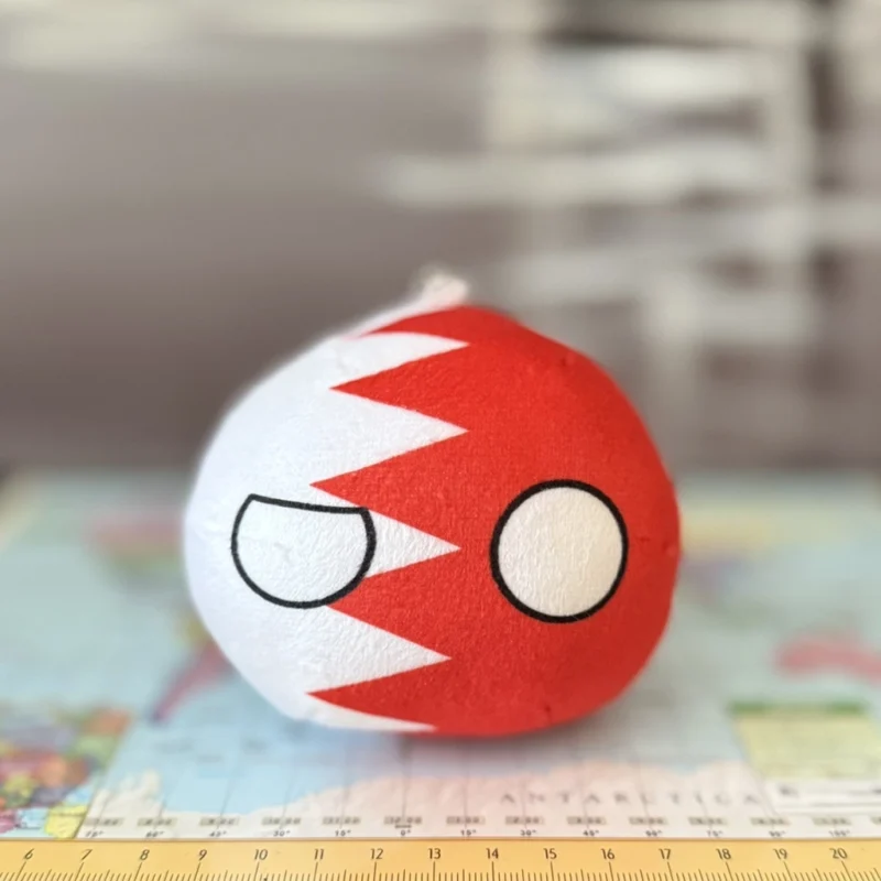 Bahrainball, Bahrain Countryball Plushie, 4 inch