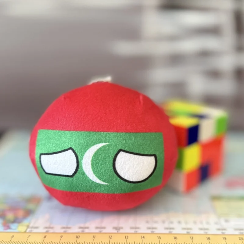 Maldivesball, Maldives Countryball Plushie, 4 inch