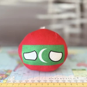 Maldivesball, Maldives Countryball Plushie, 4 inch