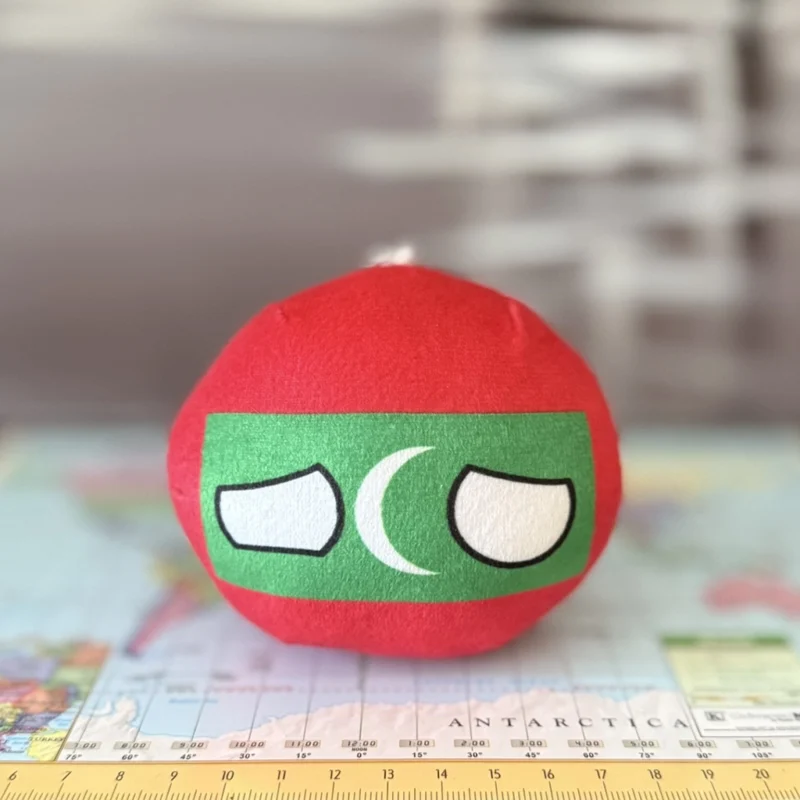 Maldivesball, Maldives Countryball Plushie, 4 inch