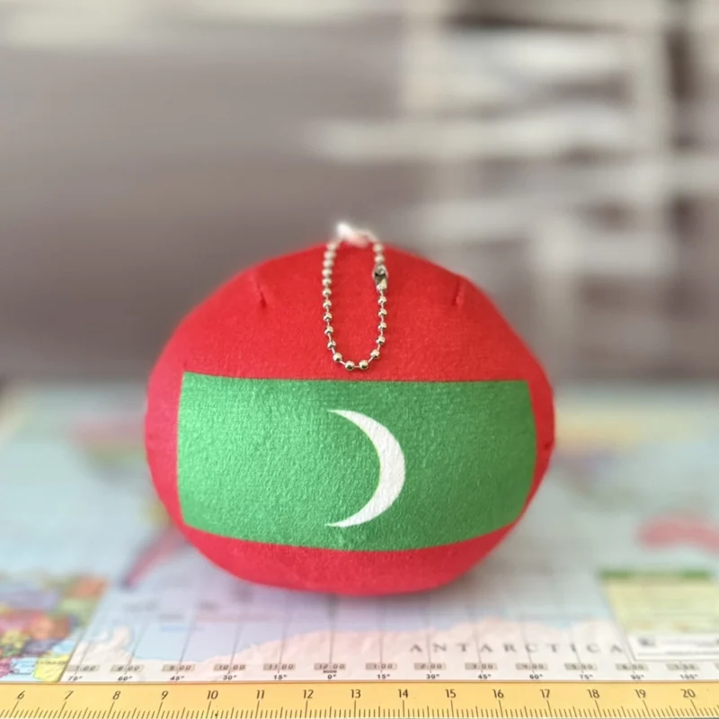 Maldivesball, Maldives Countryball Plushie, 4 inch