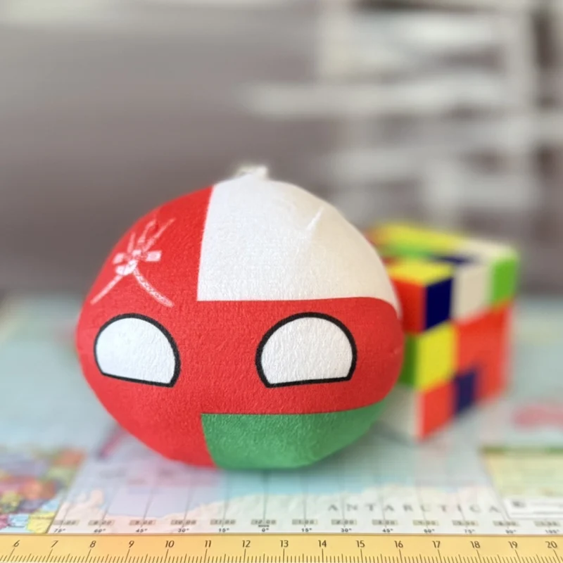 Omanball, Oman Countryball Plushie, 4 inch