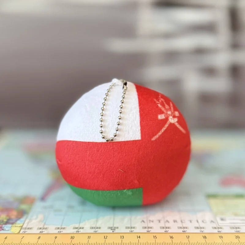 Omanball, Oman Countryball Plushie, 4 inch