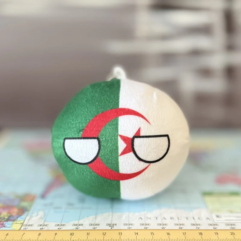 13-Algeria-4inch-2 Algeriaball, Algeria Countryball Plushie, 4 inch