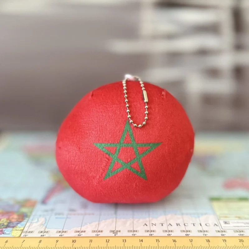 13-Morocco-4inch-3 Moroccoball, Morocco Countryball Plushie, 4 inch