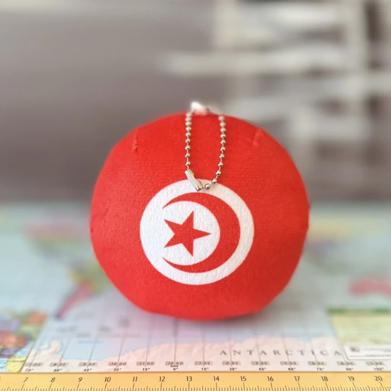 Tunisiaball, Tunisia Countryball Plushie, 4 inch