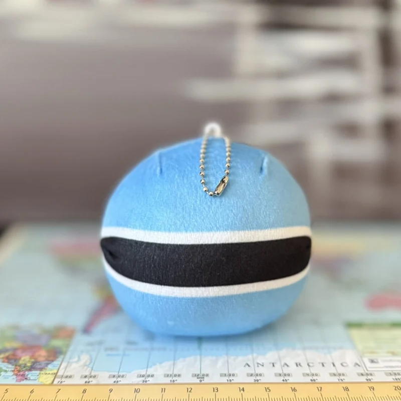 14-Botswana-4inch-3 Botswanaball, Botswana Countryball Plushie, 4 inch