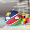 14-Namibia-4inch-1 Namibiaball, Namibia Countryball Plushie, 4 inch
