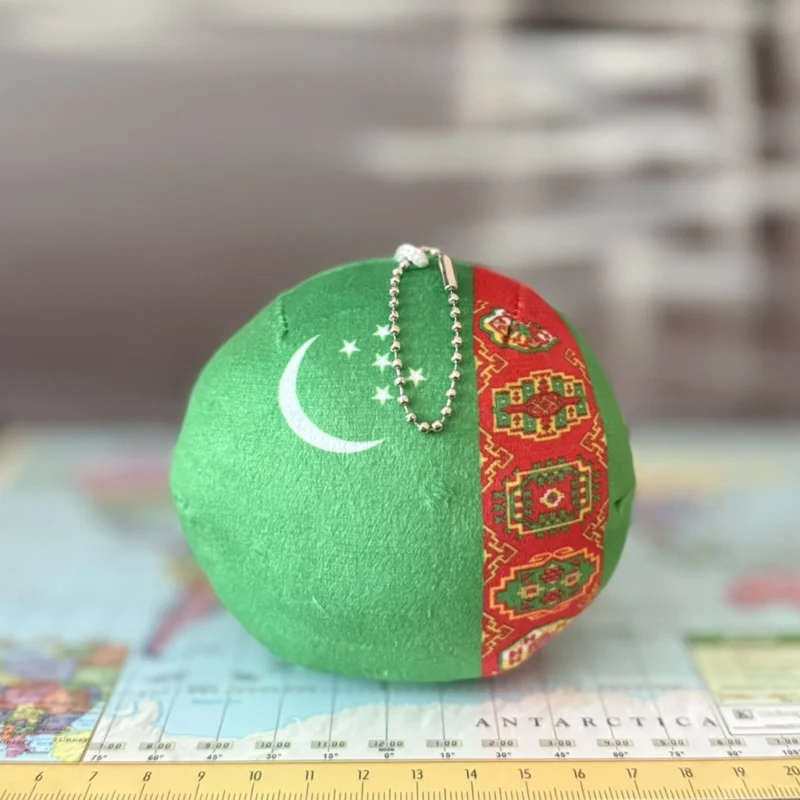 Turkmenistanball, Turkmenistan Countryball Plushie, 4 inch