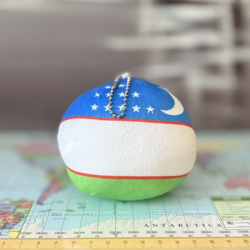 Uzbekistanball, Uzbekistan Countryball Plushie, 4 inch