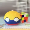 16-Colombia-4inch-1 Colombiaball, Colombia Countryball Plushie, 4 inch