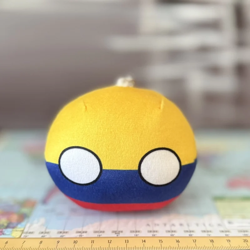 Colombiaball, Colombia Countryball Plushie, 4 inch