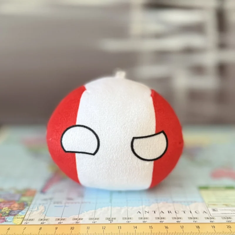Peruball, Peru Countryball Plushie, 4 inch