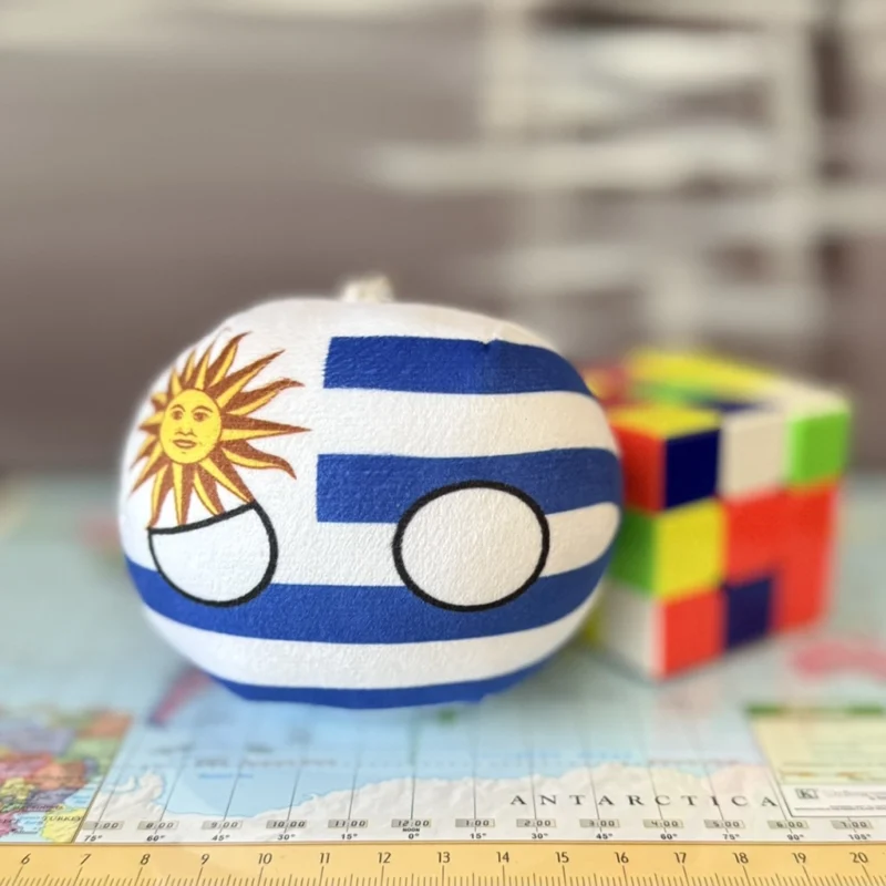 Uruguayball, Uruguay Countryball Plushie, 4 inch